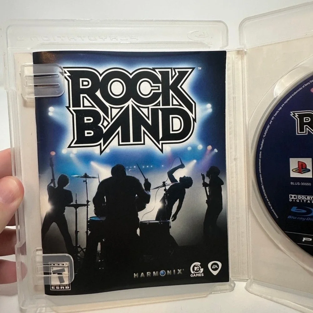 Rock Band Sony PlayStation 3 PS3 Game Harmonix BLUS-30050 Complete with Manual